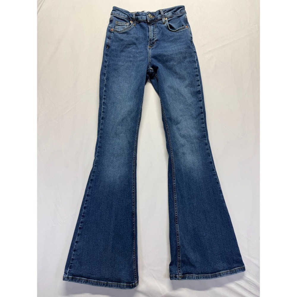 Urban Outfitters BDG Denim Flared Jeans Womens 25x32 Blue Medium Wash Mid Rise‎